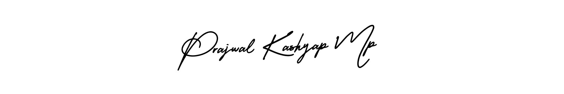 This is the best signature style for the Prajwal Kashyap Mp name. Also you like these signature font (AmerikaSignatureDemo-Regular). Mix name signature. Prajwal Kashyap Mp signature style 3 images and pictures png