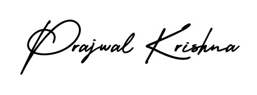Get an exclusive digital autograph for Prajwal Krishna. The AmerikaSignatureDemo-Regular typeface captures the charm of real penmanship on paper. Prajwal Krishna signature style 3 images and pictures png