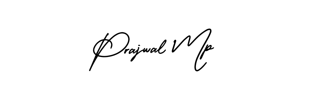 Create a beautiful signature design for name Prajwal Mp. With this signature (AmerikaSignatureDemo-Regular) fonts, you can make a handwritten signature for free. Prajwal Mp signature style 3 images and pictures png