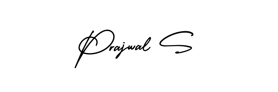 if you are searching for the best signature style for your name Prajwal S. so please give up your signature search. here we have designed multiple signature styles  using AmerikaSignatureDemo-Regular. Prajwal S signature style 3 images and pictures png