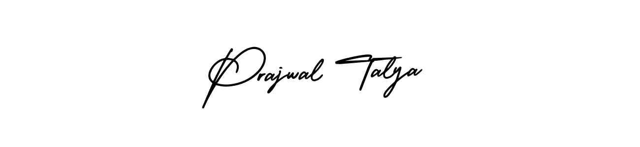 Prajwal Talya stylish signature style. Best Handwritten Sign (AmerikaSignatureDemo-Regular) for my name. Handwritten Signature Collection Ideas for my name Prajwal Talya. Prajwal Talya signature style 3 images and pictures png