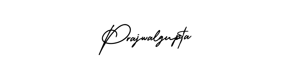 How to make Prajwalgupta name signature. Use AmerikaSignatureDemo-Regular style for creating short signs online. This is the latest handwritten sign. Prajwalgupta signature style 3 images and pictures png
