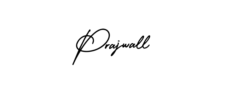 Make a beautiful signature design for name Prajwall. With this signature (AmerikaSignatureDemo-Regular) style, you can create a handwritten signature for free. Prajwall signature style 3 images and pictures png