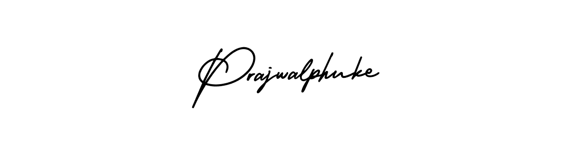 How to make Prajwalphuke name signature. Use AmerikaSignatureDemo-Regular style for creating short signs online. This is the latest handwritten sign. Prajwalphuke signature style 3 images and pictures png