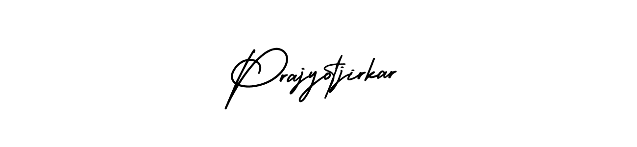 Make a beautiful signature design for name Prajyotjirkar. With this signature (AmerikaSignatureDemo-Regular) style, you can create a handwritten signature for free. Prajyotjirkar signature style 3 images and pictures png