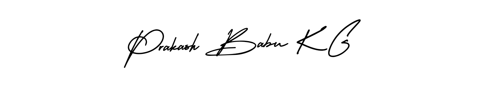 Create a beautiful signature design for name Prakash Babu K G. With this signature (AmerikaSignatureDemo-Regular) fonts, you can make a handwritten signature for free. Prakash Babu K G signature style 3 images and pictures png