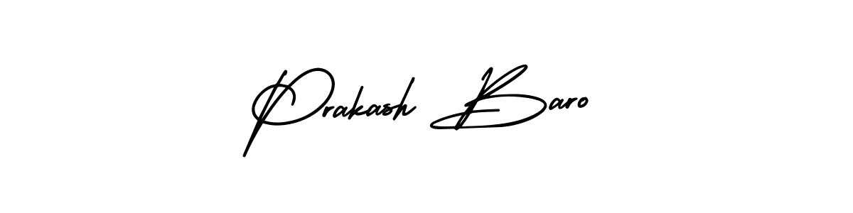Design your own signature with our free online signature maker. With this signature software, you can create a handwritten (AmerikaSignatureDemo-Regular) signature for name Prakash Baro. Prakash Baro signature style 3 images and pictures png