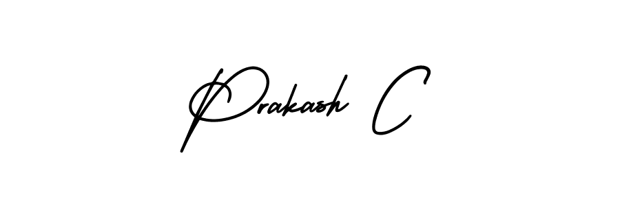 Also You can easily find your signature by using the search form. We will create Prakash C name handwritten signature images for you free of cost using AmerikaSignatureDemo-Regular sign style. Prakash C signature style 3 images and pictures png