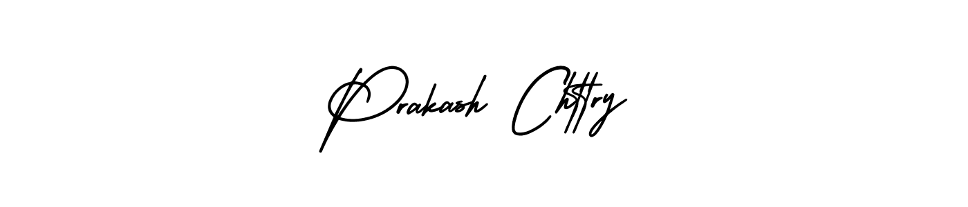 How to make Prakash Chttry name signature. Use AmerikaSignatureDemo-Regular style for creating short signs online. This is the latest handwritten sign. Prakash Chttry signature style 3 images and pictures png