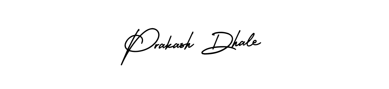 How to make Prakash Dhale name signature. Use AmerikaSignatureDemo-Regular style for creating short signs online. This is the latest handwritten sign. Prakash Dhale signature style 3 images and pictures png