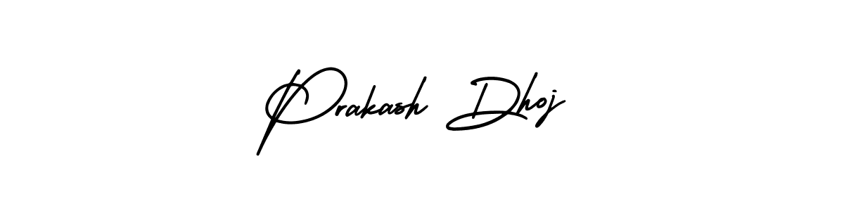 Design your own signature with our free online signature maker. With this signature software, you can create a handwritten (AmerikaSignatureDemo-Regular) signature for name Prakash Dhoj. Prakash Dhoj signature style 3 images and pictures png