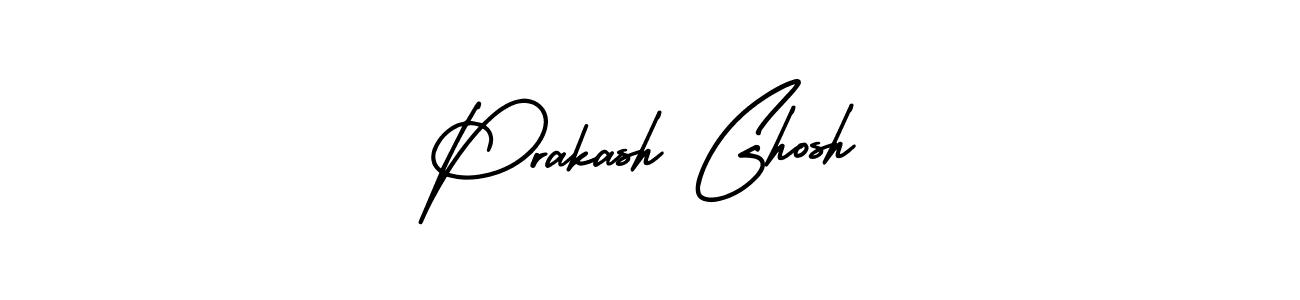 How to make Prakash Ghosh name signature. Use AmerikaSignatureDemo-Regular style for creating short signs online. This is the latest handwritten sign. Prakash Ghosh signature style 3 images and pictures png