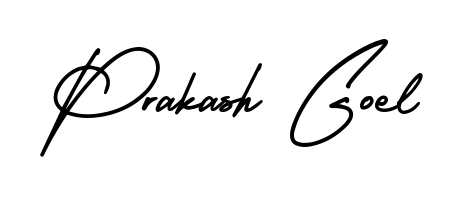 Express your personality with a custom Prakash Goel signature crafted with AmerikaSignatureDemo-Regular typography. Free transparent PNG download available. Prakash Goel signature style 3 images and pictures png