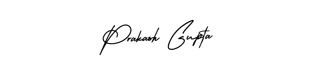 Prakash Gupta stylish signature style. Best Handwritten Sign (AmerikaSignatureDemo-Regular) for my name. Handwritten Signature Collection Ideas for my name Prakash Gupta. Prakash Gupta signature style 3 images and pictures png