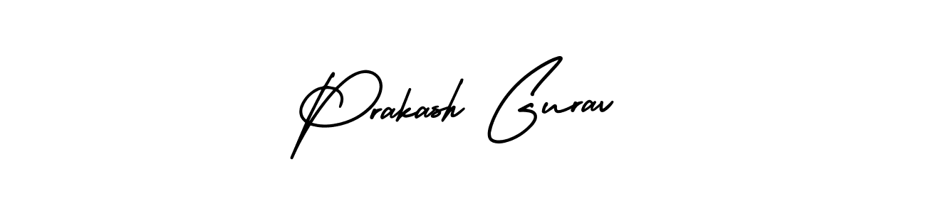 Make a beautiful signature design for name Prakash Gurav. Use this online signature maker to create a handwritten signature for free. Prakash Gurav signature style 3 images and pictures png