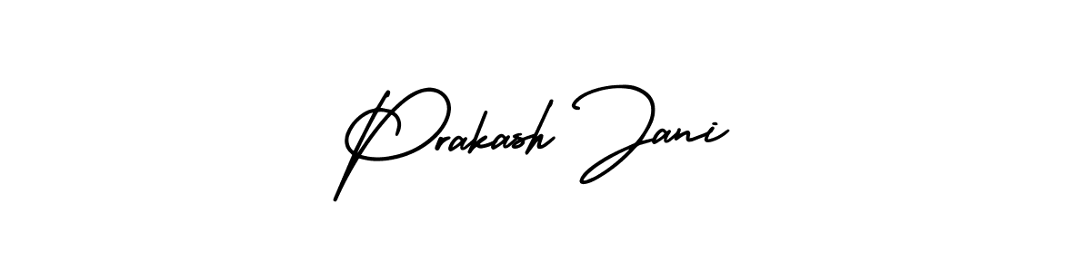 How to make Prakash Jani signature? AmerikaSignatureDemo-Regular is a professional autograph style. Create handwritten signature for Prakash Jani name. Prakash Jani signature style 3 images and pictures png