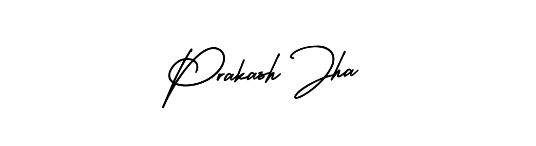 You should practise on your own different ways (AmerikaSignatureDemo-Regular) to write your name (Prakash Jha) in signature. don't let someone else do it for you. Prakash Jha signature style 3 images and pictures png