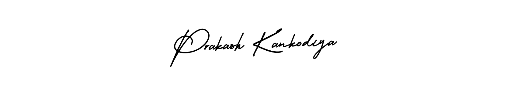 How to Draw Prakash Kankodiya signature style? AmerikaSignatureDemo-Regular is a latest design signature styles for name Prakash Kankodiya. Prakash Kankodiya signature style 3 images and pictures png