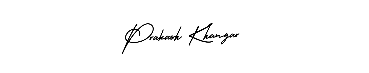 Prakash Khangar stylish signature style. Best Handwritten Sign (AmerikaSignatureDemo-Regular) for my name. Handwritten Signature Collection Ideas for my name Prakash Khangar. Prakash Khangar signature style 3 images and pictures png