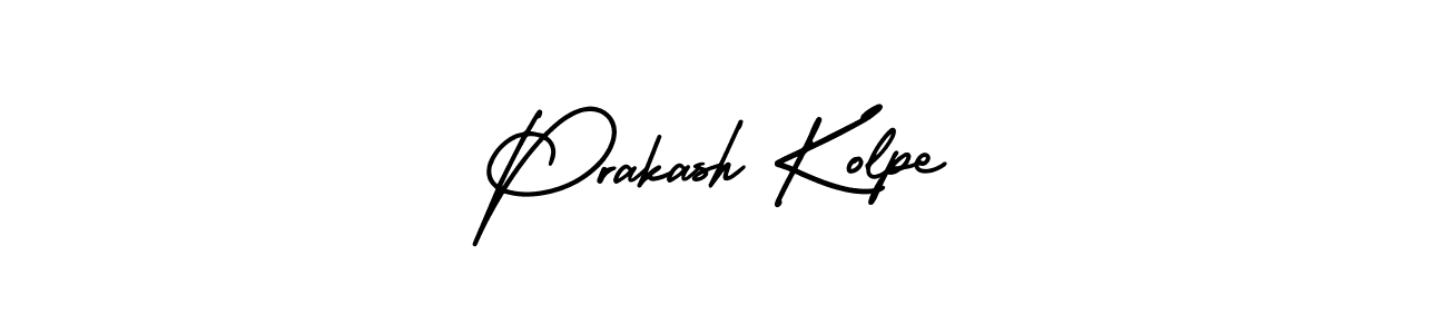 You should practise on your own different ways (AmerikaSignatureDemo-Regular) to write your name (Prakash Kolpe) in signature. don't let someone else do it for you. Prakash Kolpe signature style 3 images and pictures png