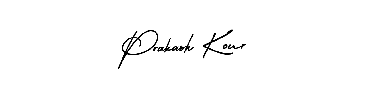 Also we have Prakash Kour name is the best signature style. Create professional handwritten signature collection using AmerikaSignatureDemo-Regular autograph style. Prakash Kour signature style 3 images and pictures png