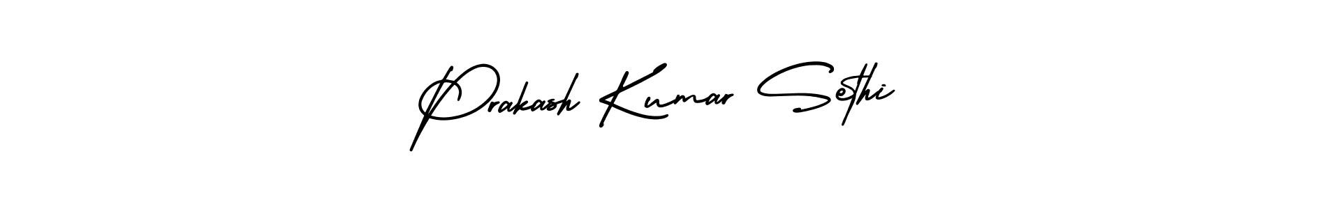 Make a beautiful signature design for name Prakash Kumar Sethi. With this signature (AmerikaSignatureDemo-Regular) style, you can create a handwritten signature for free. Prakash Kumar Sethi signature style 3 images and pictures png