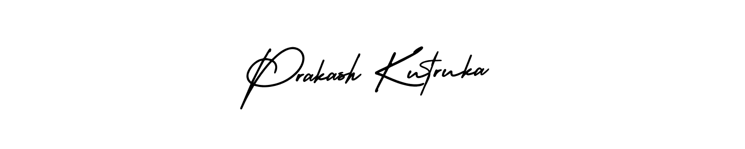 Make a beautiful signature design for name Prakash Kutruka. With this signature (AmerikaSignatureDemo-Regular) style, you can create a handwritten signature for free. Prakash Kutruka signature style 3 images and pictures png