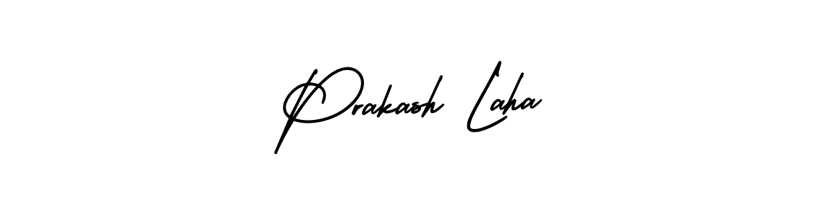 Create a beautiful signature design for name Prakash Laha. With this signature (AmerikaSignatureDemo-Regular) fonts, you can make a handwritten signature for free. Prakash Laha signature style 3 images and pictures png
