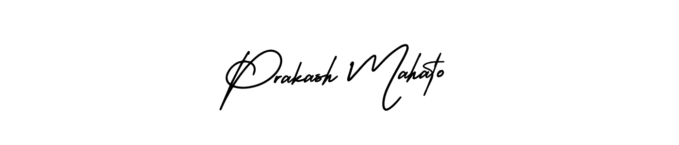 Make a beautiful signature design for name Prakash Mahato. With this signature (AmerikaSignatureDemo-Regular) style, you can create a handwritten signature for free. Prakash Mahato signature style 3 images and pictures png