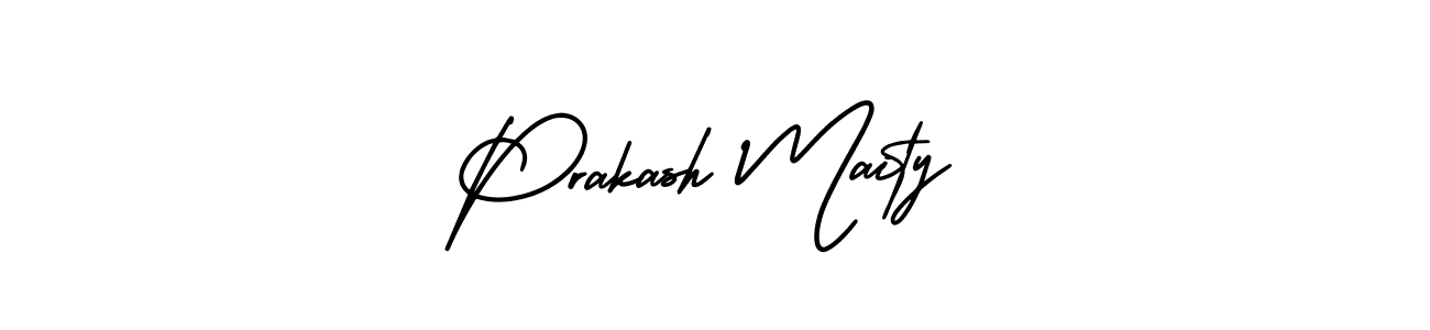 Use a signature maker to create a handwritten signature online. With this signature software, you can design (AmerikaSignatureDemo-Regular) your own signature for name Prakash Maity. Prakash Maity signature style 3 images and pictures png