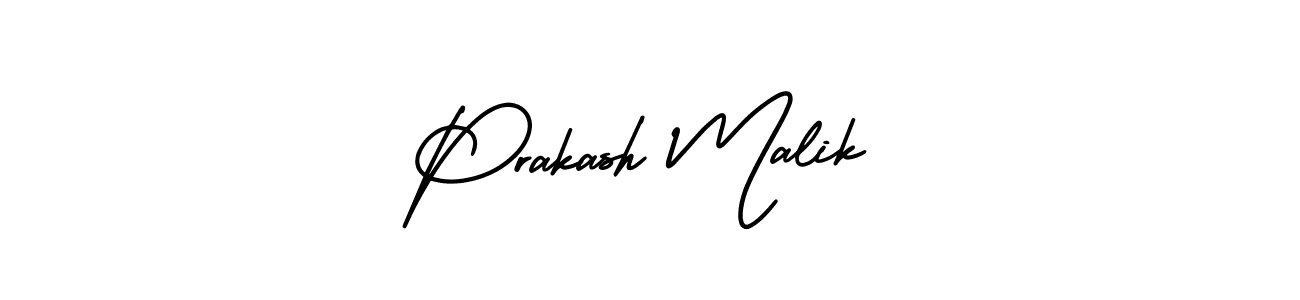 Create a beautiful signature design for name Prakash Malik. With this signature (AmerikaSignatureDemo-Regular) fonts, you can make a handwritten signature for free. Prakash Malik signature style 3 images and pictures png