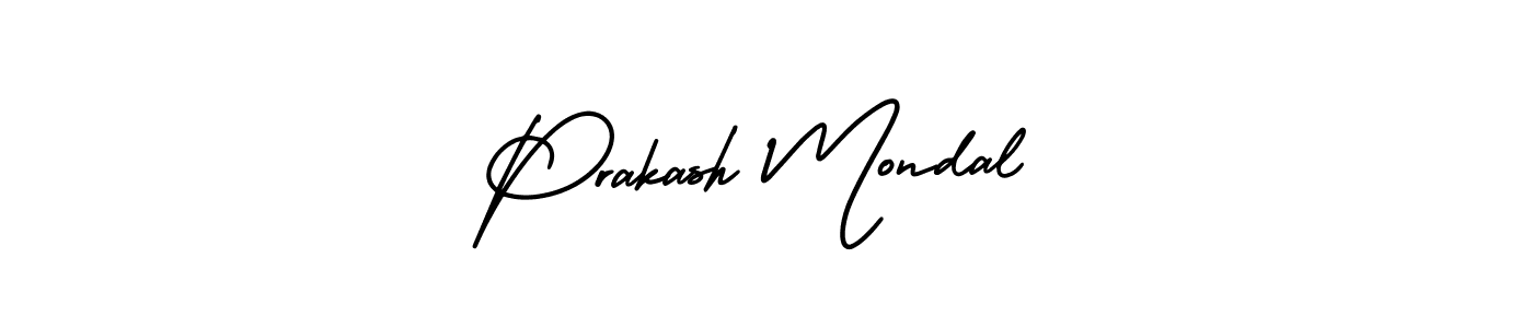 Create a beautiful signature design for name Prakash Mondal. With this signature (AmerikaSignatureDemo-Regular) fonts, you can make a handwritten signature for free. Prakash Mondal signature style 3 images and pictures png