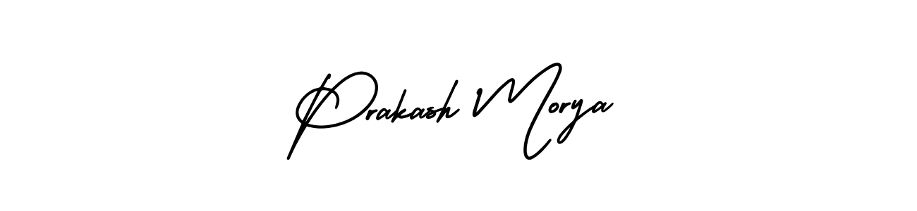 Also You can easily find your signature by using the search form. We will create Prakash Morya name handwritten signature images for you free of cost using AmerikaSignatureDemo-Regular sign style. Prakash Morya signature style 3 images and pictures png