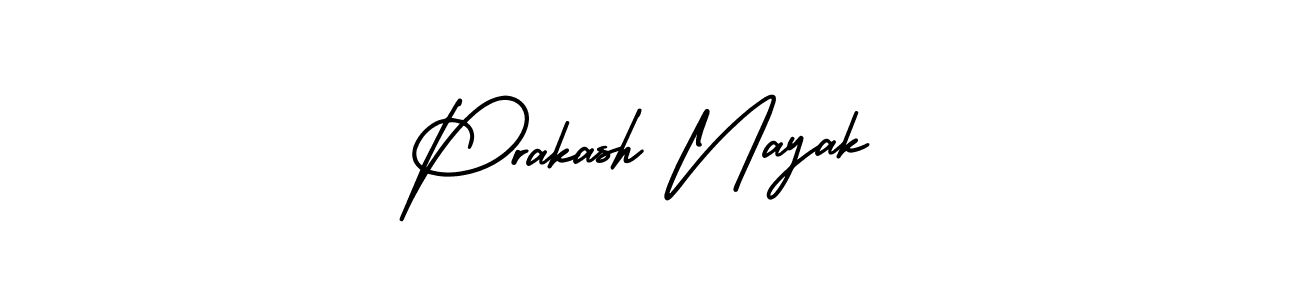 You should practise on your own different ways (AmerikaSignatureDemo-Regular) to write your name (Prakash Nayak) in signature. don't let someone else do it for you. Prakash Nayak signature style 3 images and pictures png