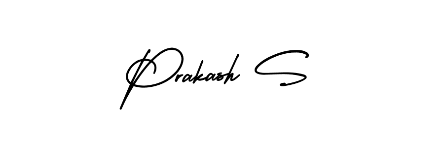 This is the best signature style for the Prakash S name. Also you like these signature font (AmerikaSignatureDemo-Regular). Mix name signature. Prakash S signature style 3 images and pictures png