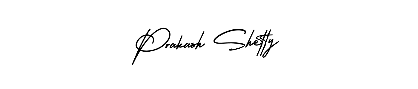 Use a signature maker to create a handwritten signature online. With this signature software, you can design (AmerikaSignatureDemo-Regular) your own signature for name Prakash Shetty. Prakash Shetty signature style 3 images and pictures png