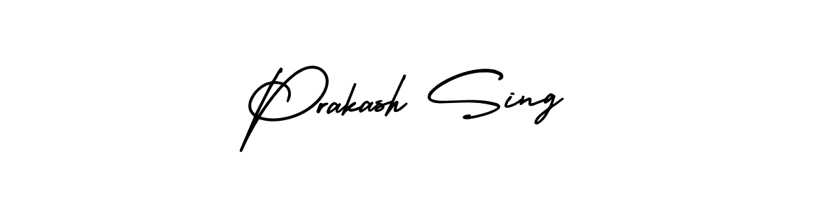 AmerikaSignatureDemo-Regular is a professional signature style that is perfect for those who want to add a touch of class to their signature. It is also a great choice for those who want to make their signature more unique. Get Prakash Sing name to fancy signature for free. Prakash Sing signature style 3 images and pictures png