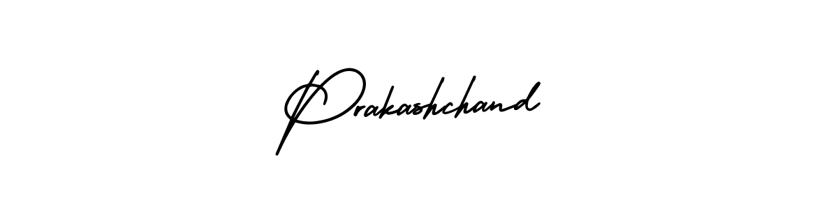 Prakashchand stylish signature style. Best Handwritten Sign (AmerikaSignatureDemo-Regular) for my name. Handwritten Signature Collection Ideas for my name Prakashchand. Prakashchand signature style 3 images and pictures png