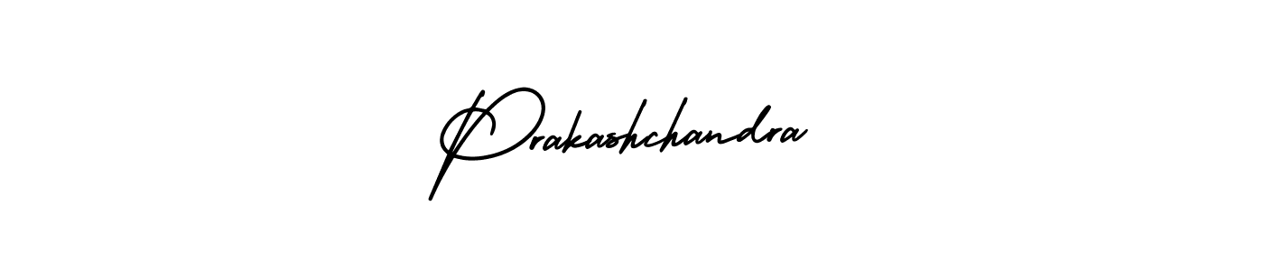 Prakashchandra stylish signature style. Best Handwritten Sign (AmerikaSignatureDemo-Regular) for my name. Handwritten Signature Collection Ideas for my name Prakashchandra. Prakashchandra signature style 3 images and pictures png