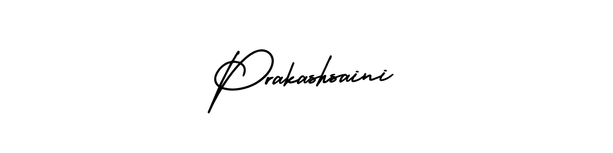 How to make Prakashsaini signature? AmerikaSignatureDemo-Regular is a professional autograph style. Create handwritten signature for Prakashsaini name. Prakashsaini signature style 3 images and pictures png