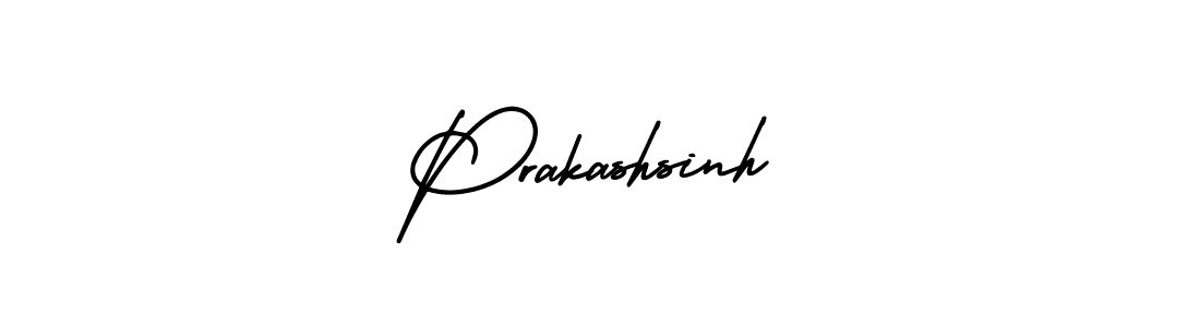 It looks lik you need a new signature style for name Prakashsinh. Design unique handwritten (AmerikaSignatureDemo-Regular) signature with our free signature maker in just a few clicks. Prakashsinh signature style 3 images and pictures png