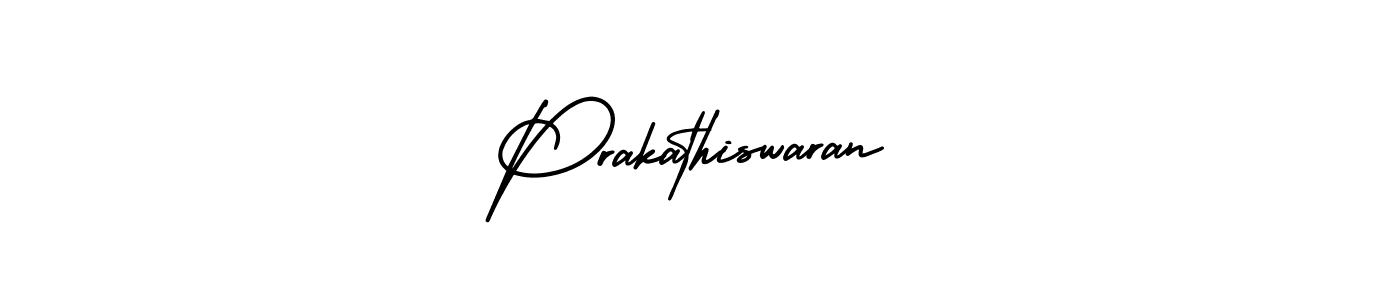 Create a beautiful signature design for name Prakathiswaran. With this signature (AmerikaSignatureDemo-Regular) fonts, you can make a handwritten signature for free. Prakathiswaran signature style 3 images and pictures png