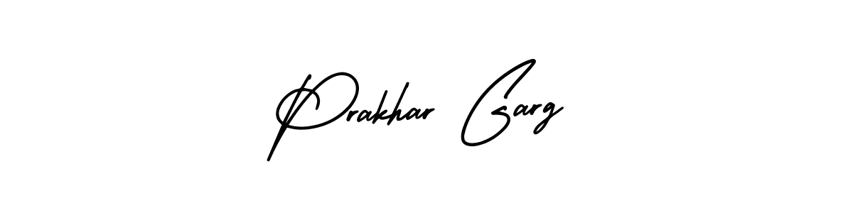 How to Draw Prakhar Garg signature style? AmerikaSignatureDemo-Regular is a latest design signature styles for name Prakhar Garg. Prakhar Garg signature style 3 images and pictures png