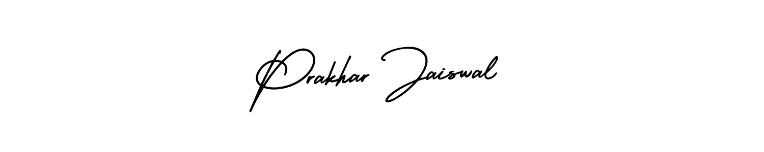 Create a beautiful signature design for name Prakhar Jaiswal. With this signature (AmerikaSignatureDemo-Regular) fonts, you can make a handwritten signature for free. Prakhar Jaiswal signature style 3 images and pictures png