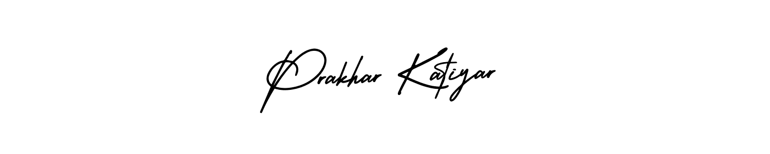How to Draw Prakhar Katiyar signature style? AmerikaSignatureDemo-Regular is a latest design signature styles for name Prakhar Katiyar. Prakhar Katiyar signature style 3 images and pictures png