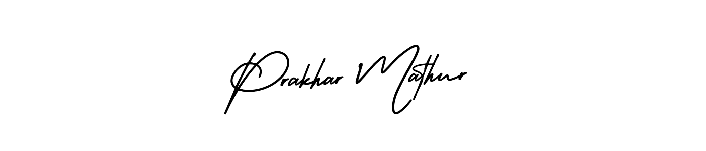 How to make Prakhar Mathur signature? AmerikaSignatureDemo-Regular is a professional autograph style. Create handwritten signature for Prakhar Mathur name. Prakhar Mathur signature style 3 images and pictures png