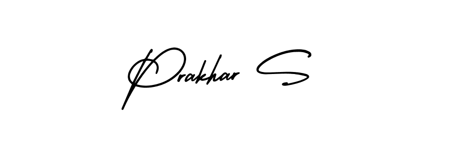 How to make Prakhar S signature? AmerikaSignatureDemo-Regular is a professional autograph style. Create handwritten signature for Prakhar S name. Prakhar S signature style 3 images and pictures png