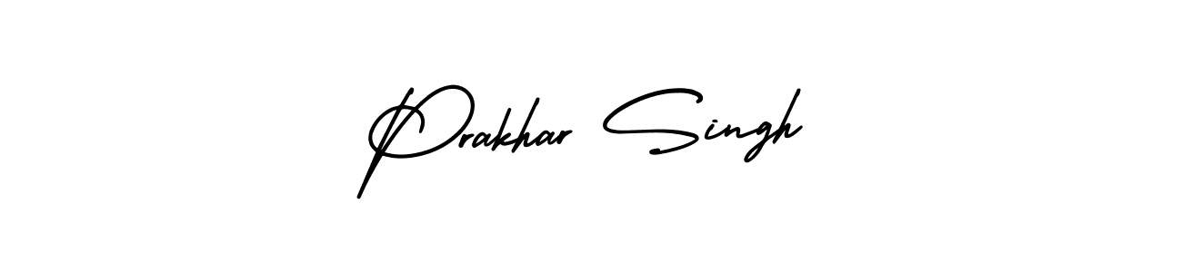 How to Draw Prakhar Singh signature style? AmerikaSignatureDemo-Regular is a latest design signature styles for name Prakhar Singh. Prakhar Singh signature style 3 images and pictures png