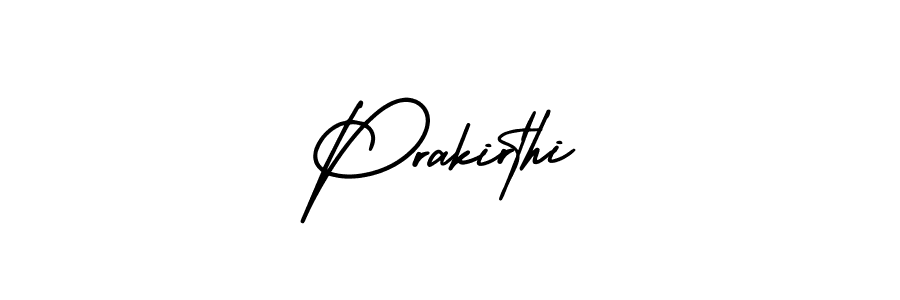 AmerikaSignatureDemo-Regular is a professional signature style that is perfect for those who want to add a touch of class to their signature. It is also a great choice for those who want to make their signature more unique. Get Prakirthi name to fancy signature for free. Prakirthi signature style 3 images and pictures png