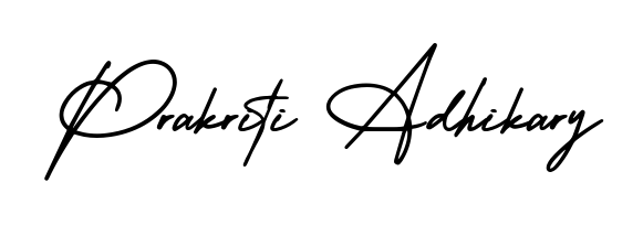 Enhance your business communications with Prakriti Adhikary signature in AmerikaSignatureDemo-Regular lettering. Clean, modern, and universally compatible. Prakriti Adhikary signature style 3 images and pictures png